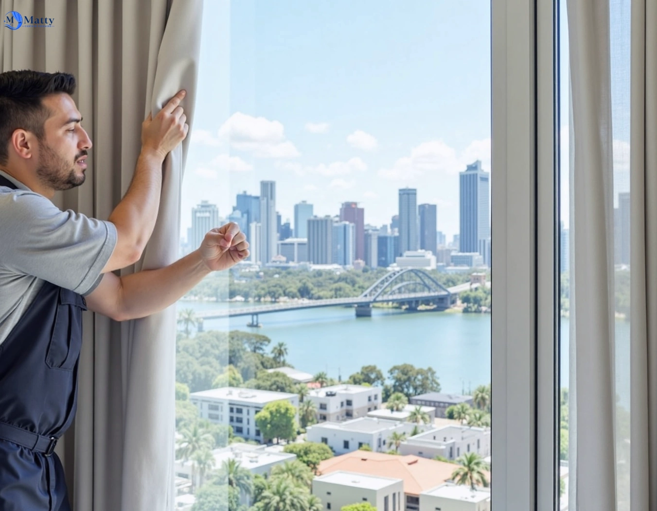 Professional curtain steam cleaning service abbotsford-vic QLD by Matty Curtain Cleaning