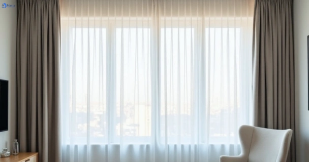 Freshly steam cleaned curtains in abbotsford-vic QLD