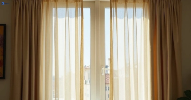 Dusty and dull curtains in abbotsford-vic before steam cleaning